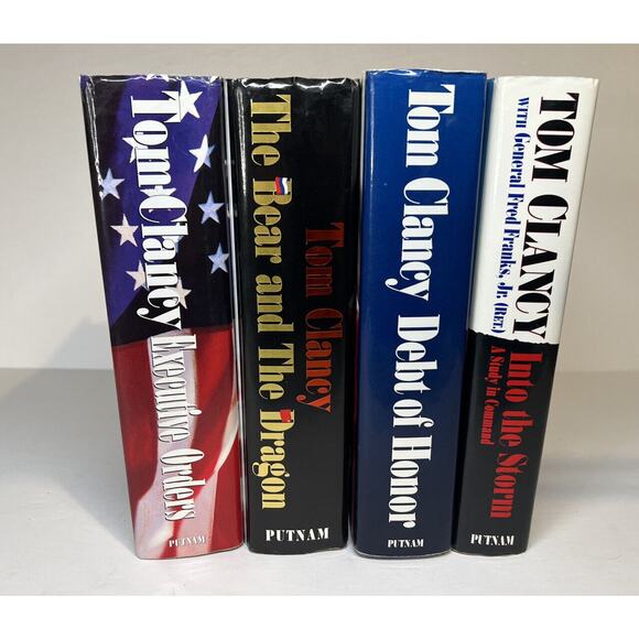 TOM CLANCY Best Selling Hardcover Books - Lot Of Four (4) - Picture 2 of 11